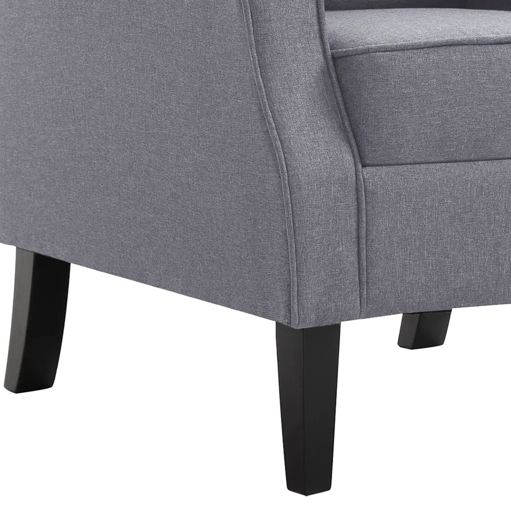 Poltrona | Sedia Relax Grigio Scuro in Tessuto