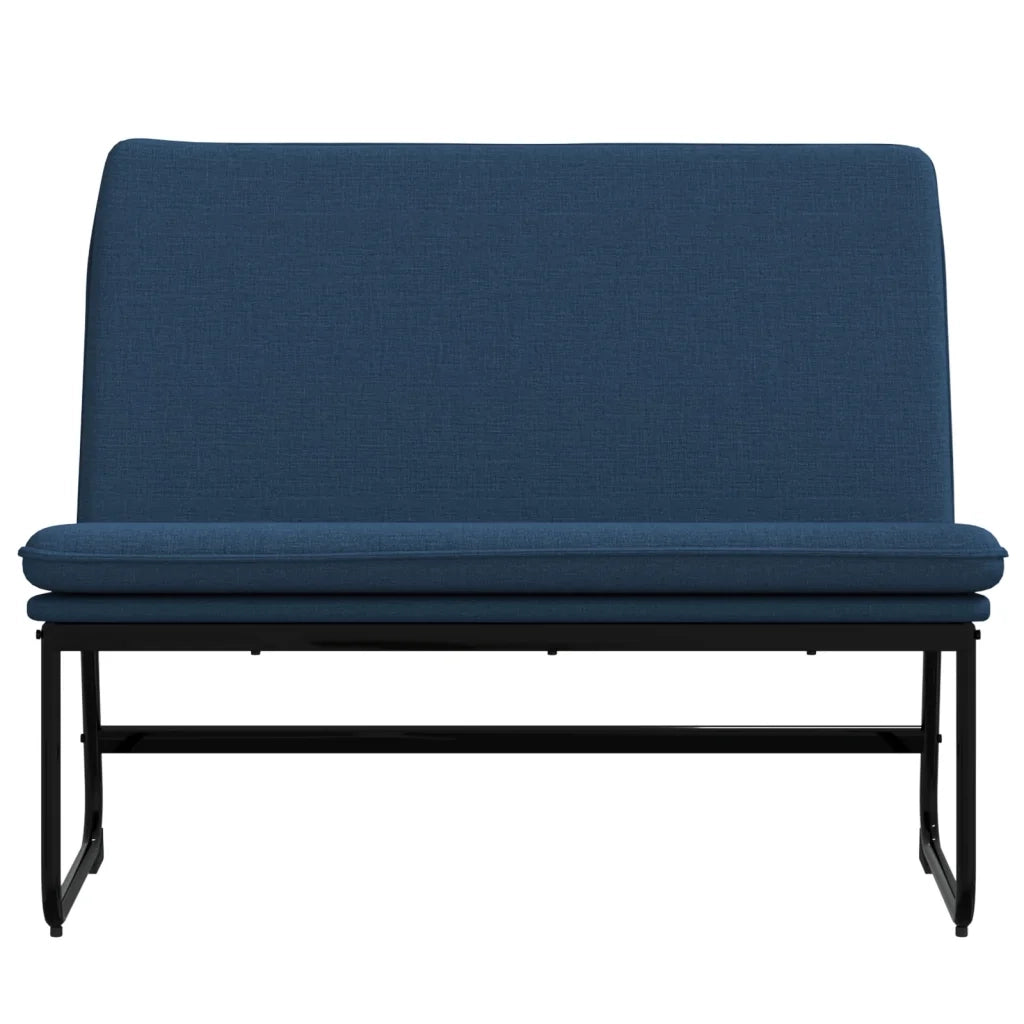 vidaXL Panca Blu 100x75x76 cm in Tessuto