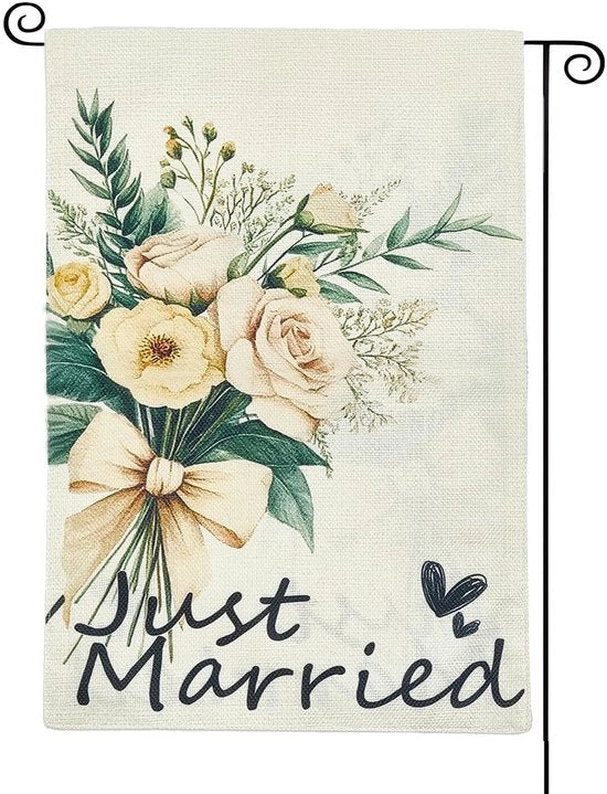 Decorazione per Tavolo di Matrimonio in Due Facce 30 x 45 cm