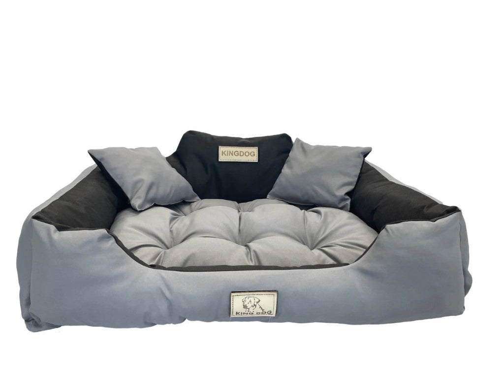 AIO FACTORY 55x45 cm KINGDOG Cuccia per cani impermeabile personalizzabile Grigio scuro