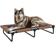 Letto per Cani Pieghevole ¨C Minimal ¨C 107x61x20 cm, Marrone, Tessuto a Rete