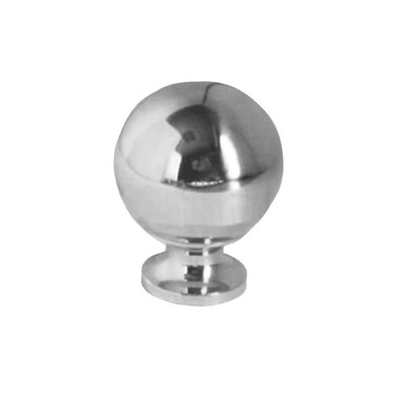 Pomolo Sfera Ottone Cromato mm 18