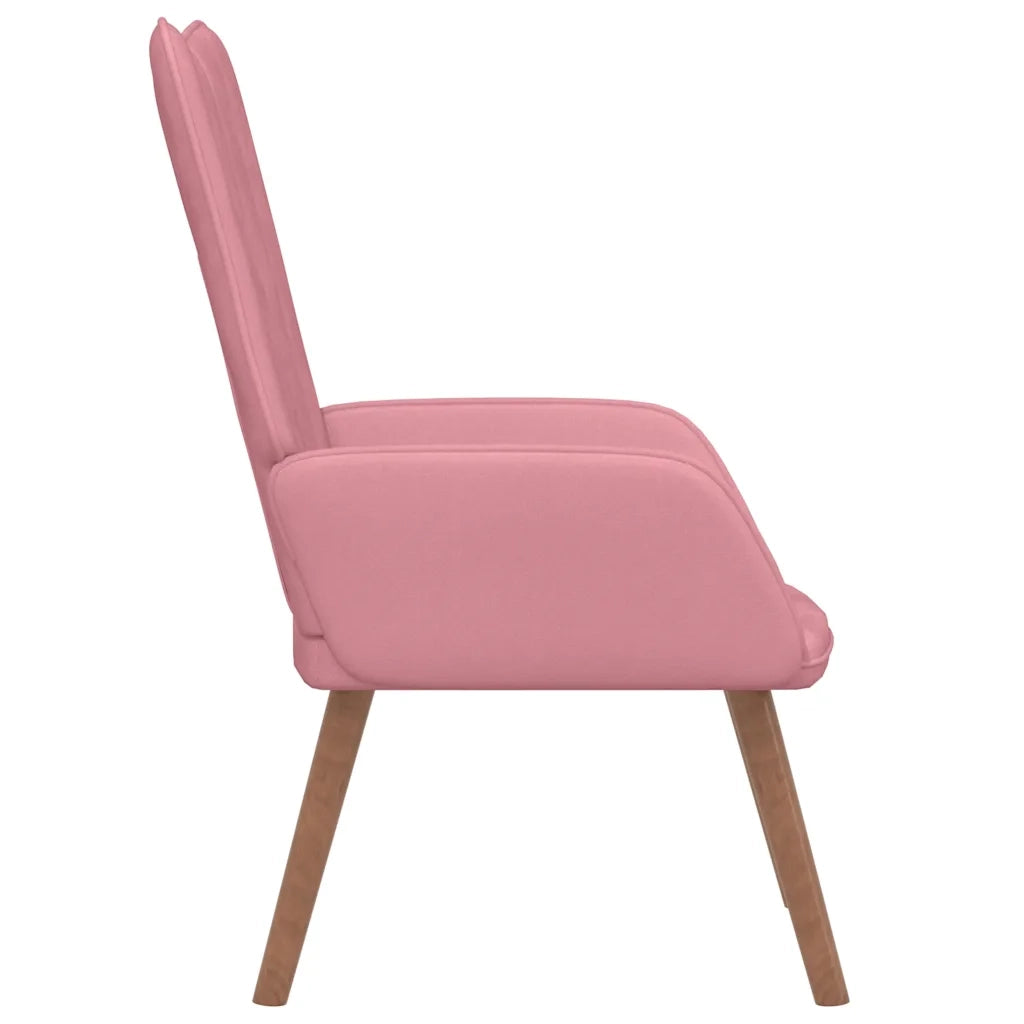 Poltrona Relax Rosa in Velluto 327659