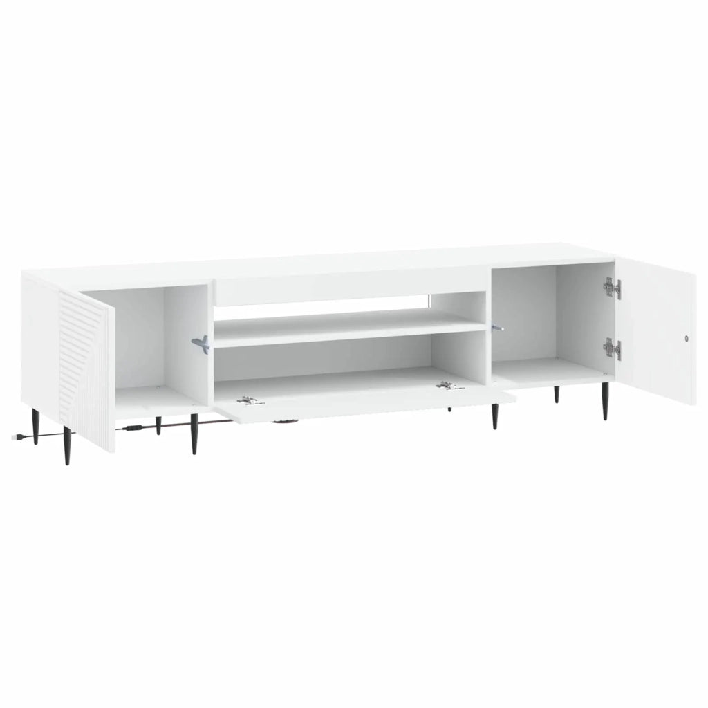 Mobile TV LED Bianco Legno ingegnerizzato 896905