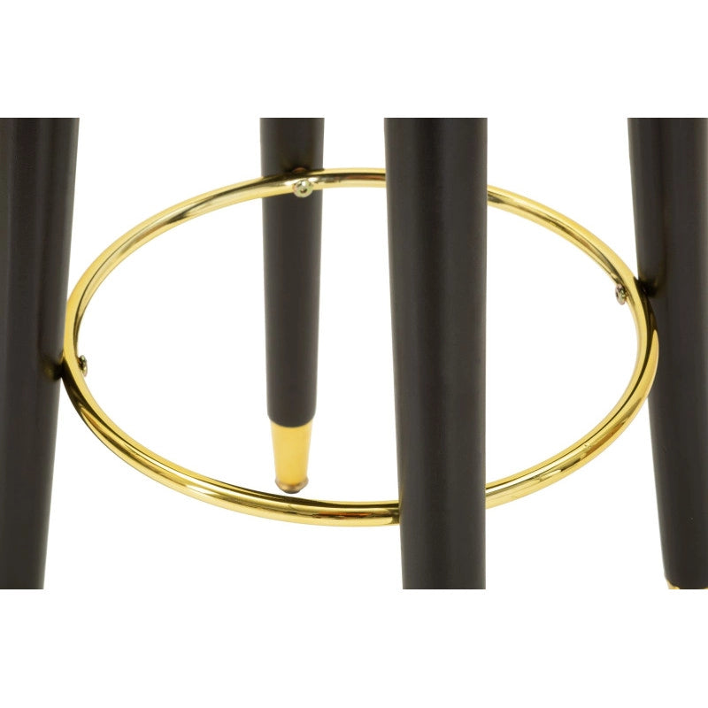 Sgabello Bar London Nero cm ø 38x74