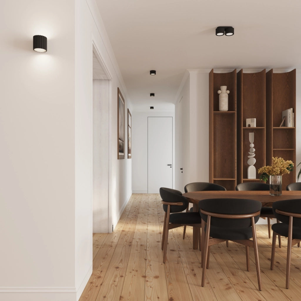 Lampada da soffitto AURA 1 nero Gx53