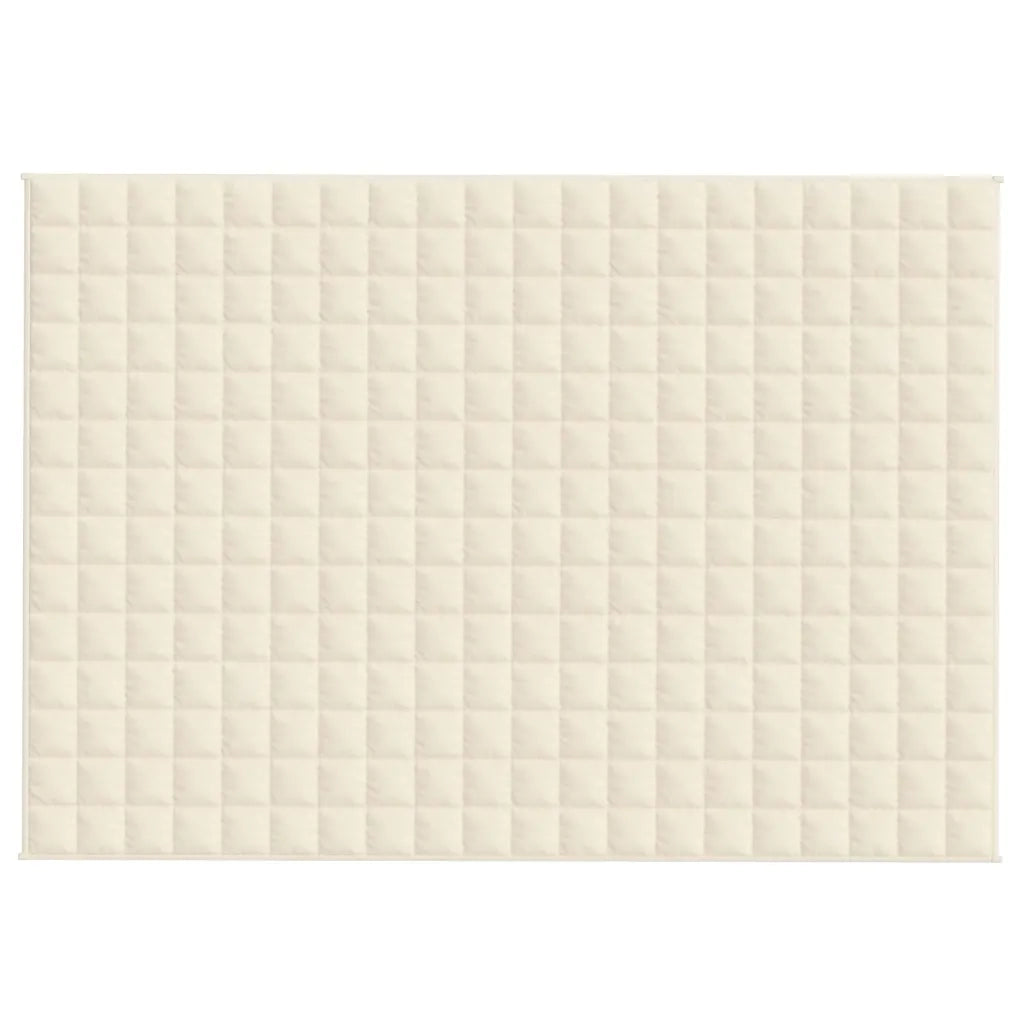 Coperta Ponderata Crema Chiaro 137x200 cm 10 kg Tessuto