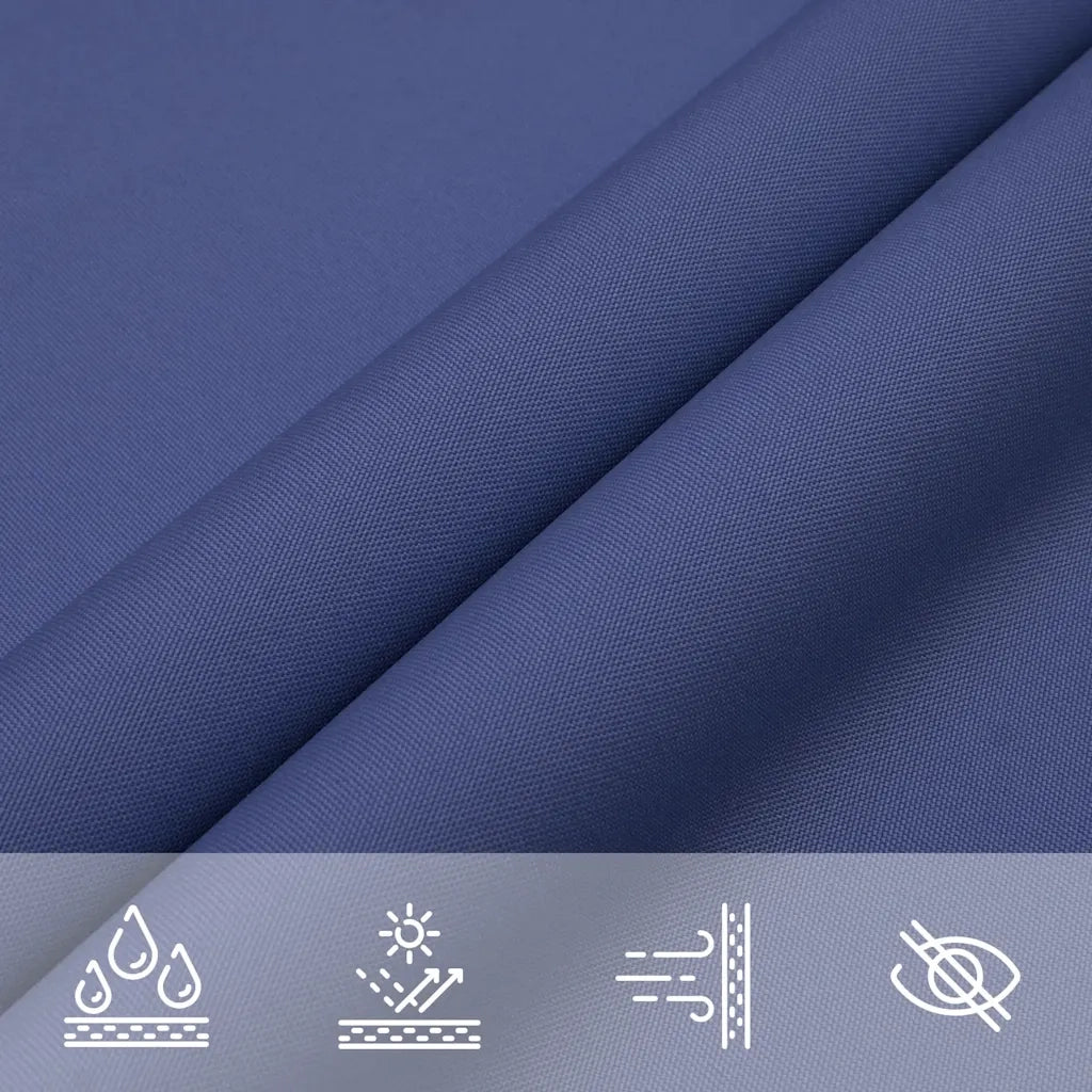 Parasole a Vela Oxford Triangolare 5x5x6 m Blu 135568