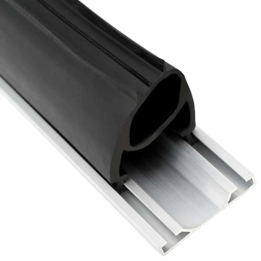 Sigillo Porta Garage Nero 41 x 33 mm 4 m PVC 42038295