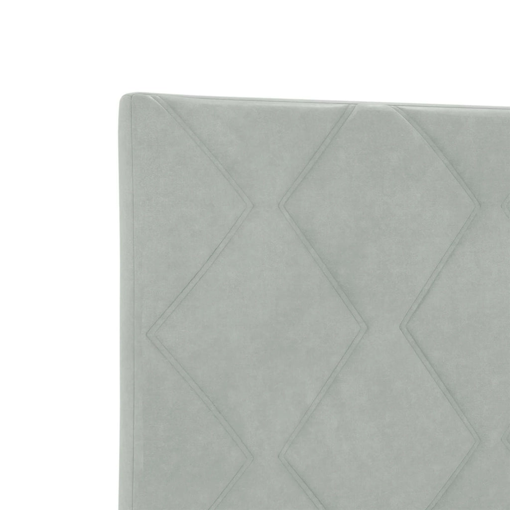 Letto con Box Spring, Materasso e LED Grigio Chiaro Velluto 3452144