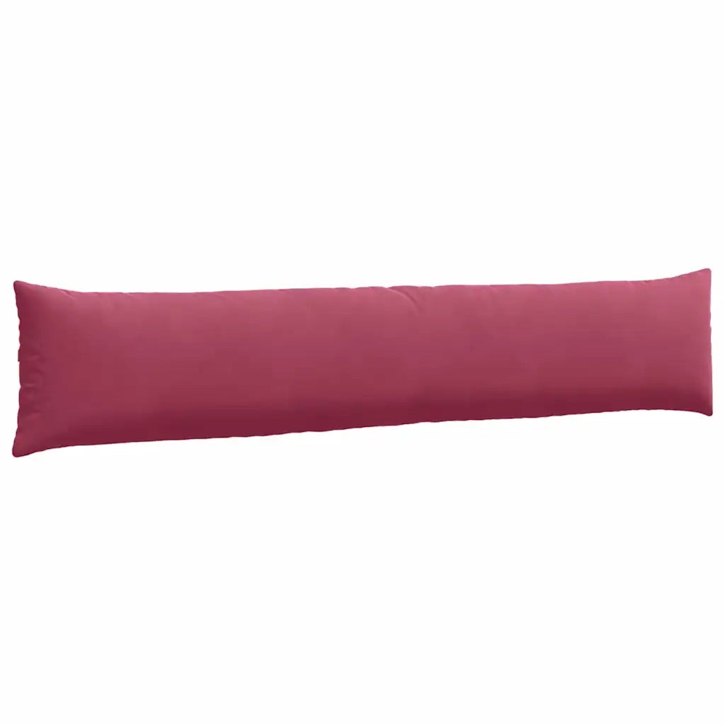 Cuscini da Divano 2 pcs Rosso Vino 200 x 40 cm Tessuto in Cords 42013890