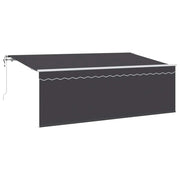Tenda Retrattile Antracite 400 x 200 cm Poliestere e Alluminio 3329803
