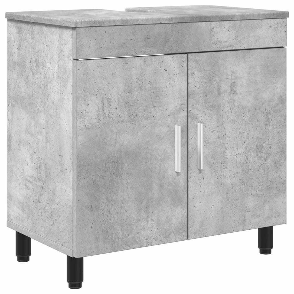 Mobiletto da bagno Grigio Cemento 60 x 35 x 60 cm 889398