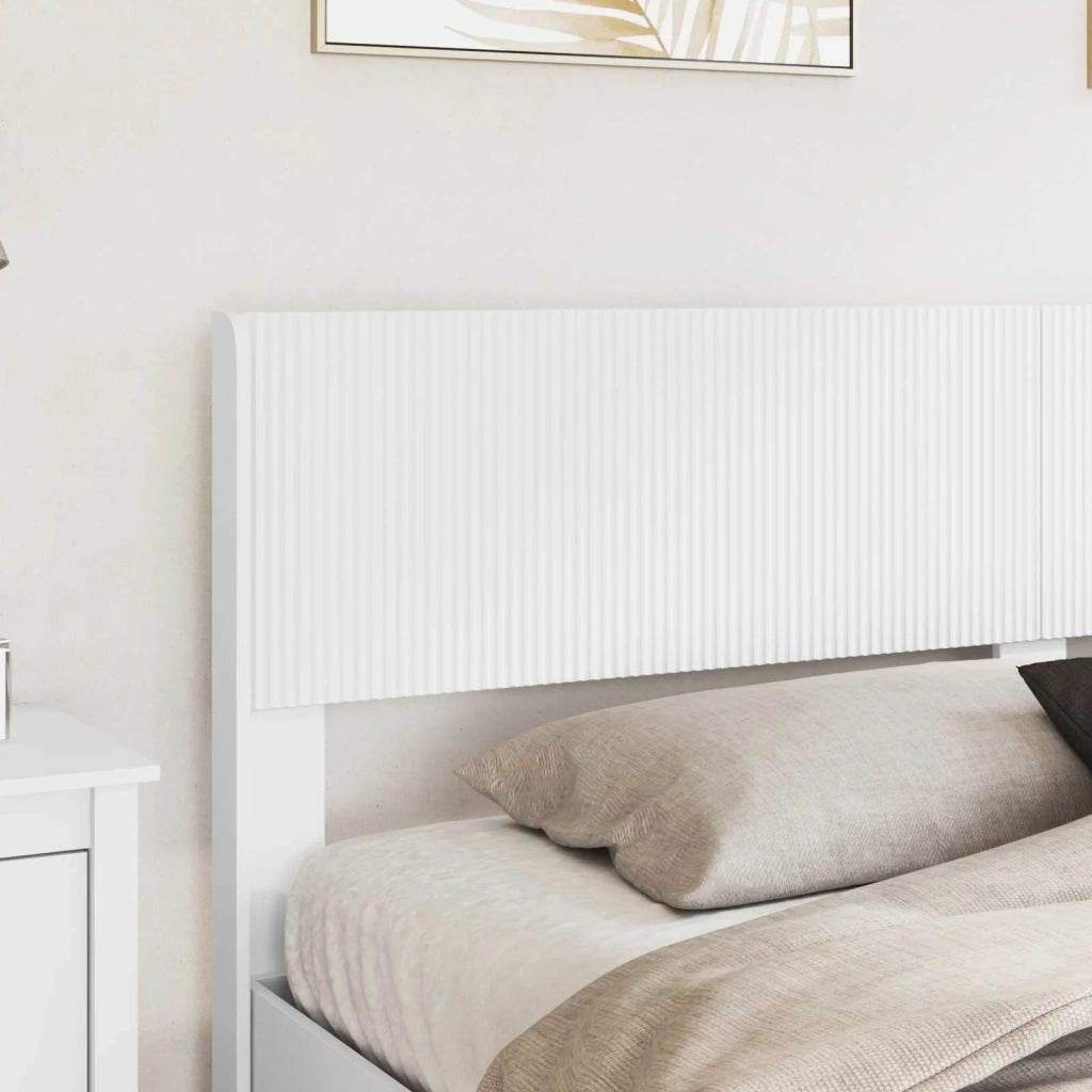 Struttura del letto con stoccaggio e testata Bianco 3414275