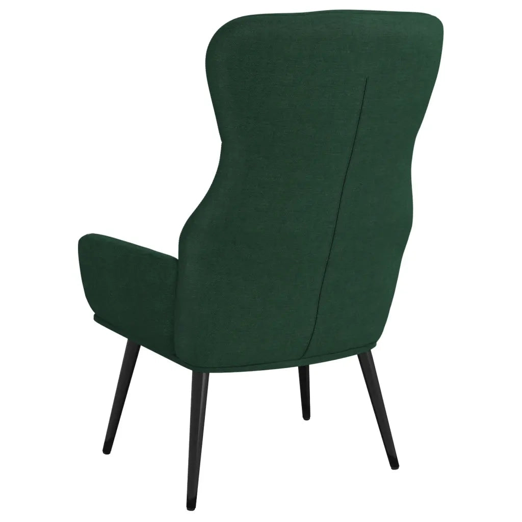 Sedia Relax Verde Scuro in Tessuto 341076
