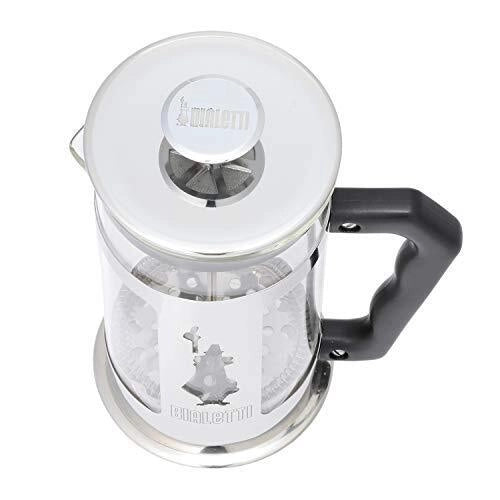 Bialetti 0003130-NW Preziosa Caffettiera Francese 1 L Acciaio Inox Vetro colore Acciaio Inox