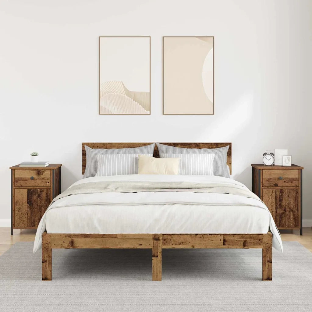 Armadio da Notte 2 pcs Legno vecchio 40 x 42 x 60 cm 875781