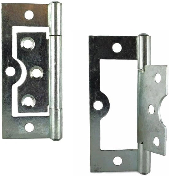 Scharniere inossidabili lucidati - 75 mm - 2 pezzi - bianchi