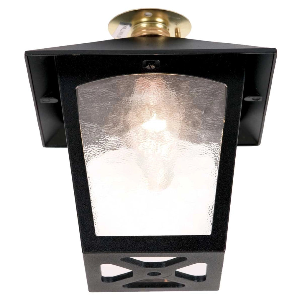 Plafoniera esterna classica York Elstead nera B22 60W