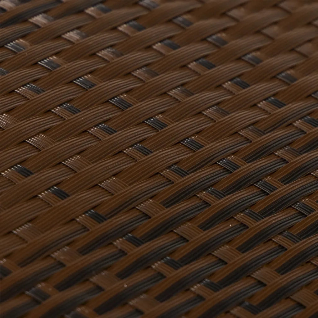 Paravento da Balcone Marrone e Nero 600x90 cm in Polyrattan 156260