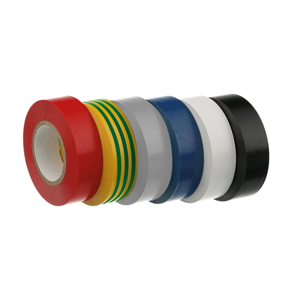 NASTRO ISOLANTE mm 15x10 mt - Rosso - 10 pezzi