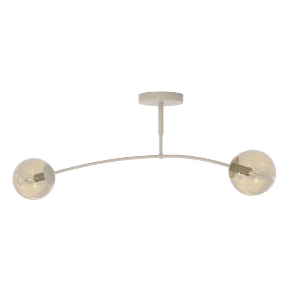 Plafoniera PREGOS 2xE14 beige miele Emibig