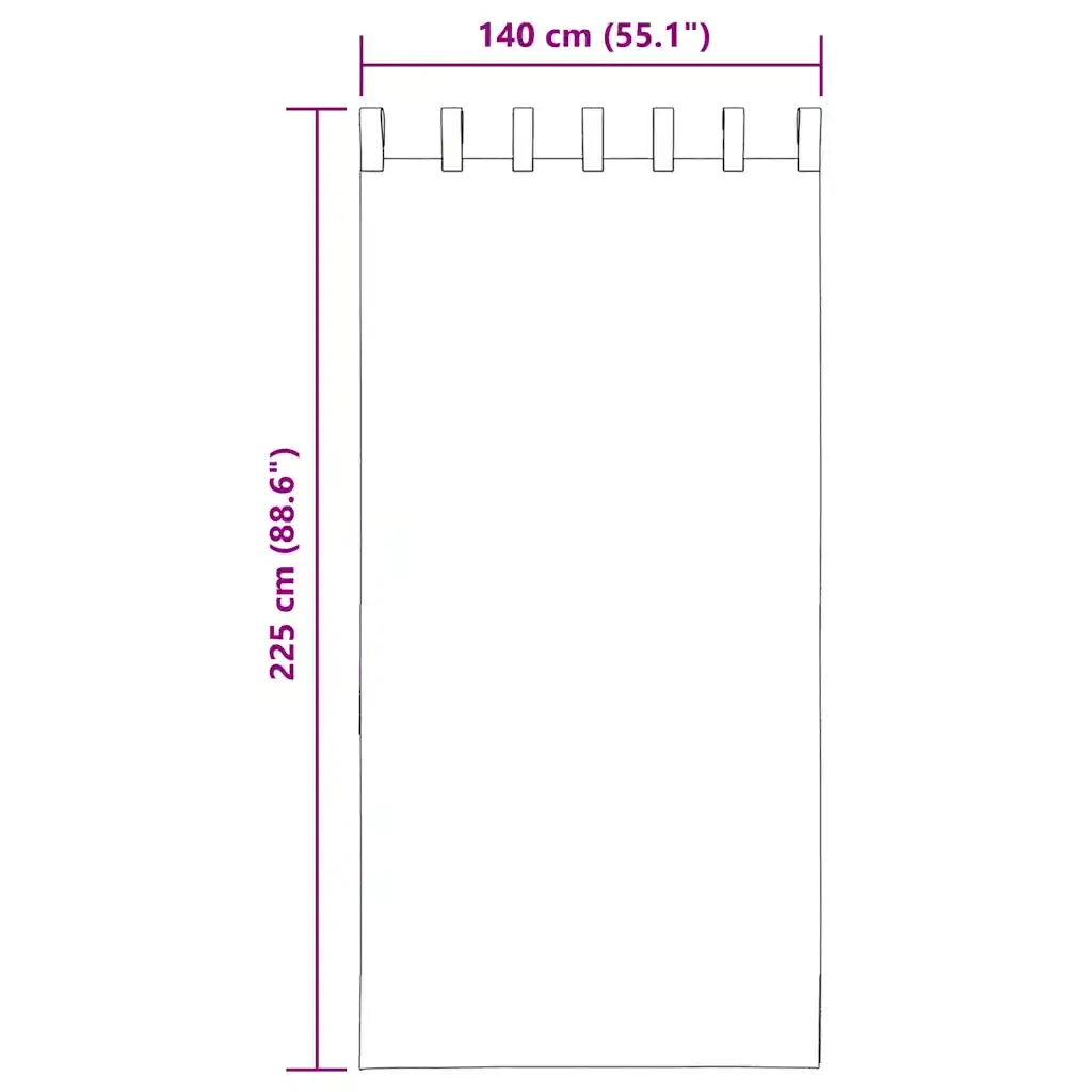 Tende in Voile con Passanti 2 pz Giallo 140x225 cm