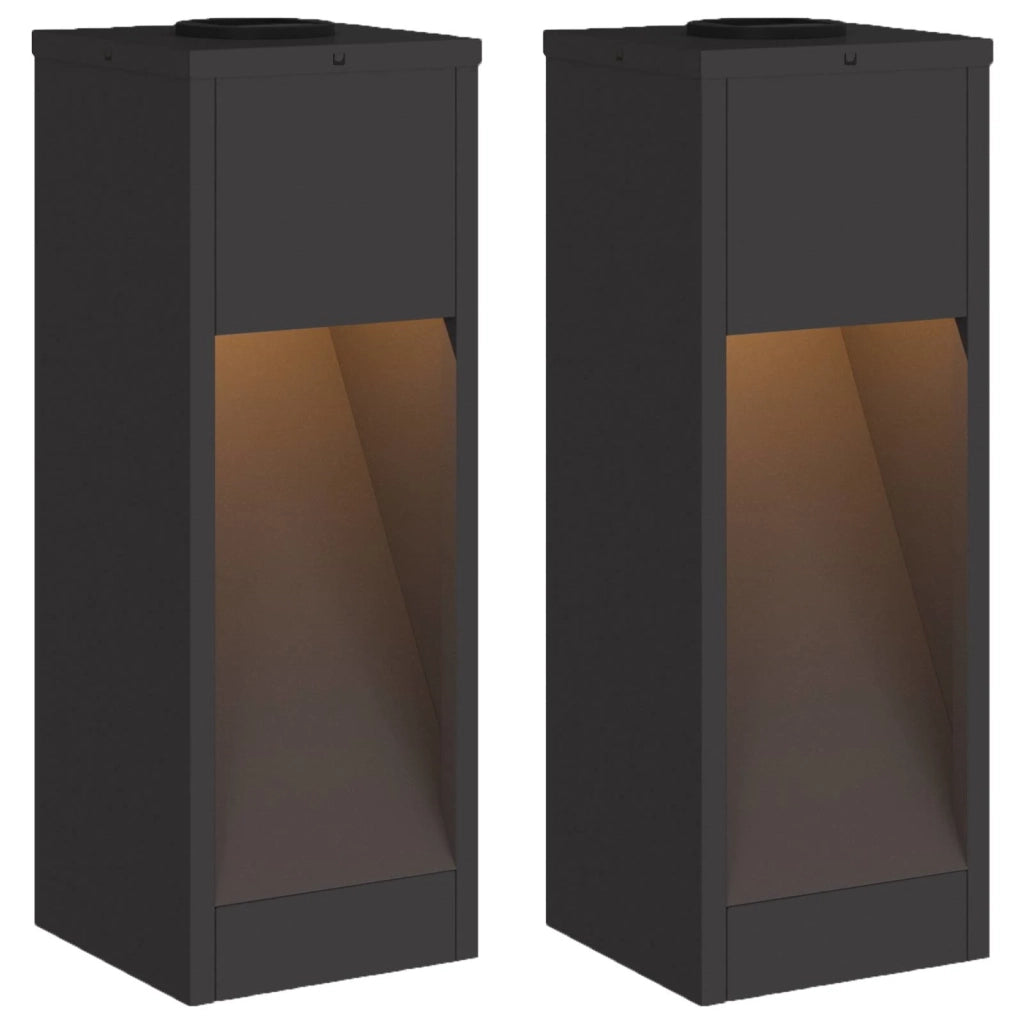 Lucina LED Solare da Percorso 2 pcs Nero 879709