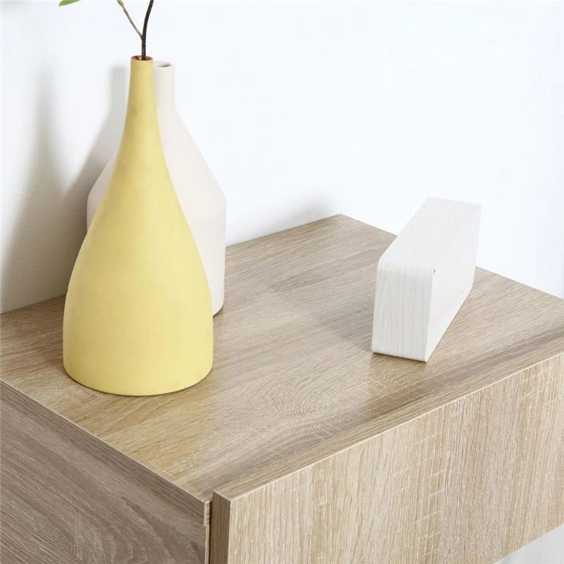 SET 2 COMODINI SOSPESI IN LEGNO COLORE LEGNO