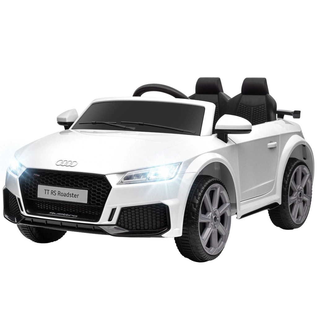 Macchina Elettrica per Bambini con Telecomando e Fari LED ¨C Minimal ¨C Bianco