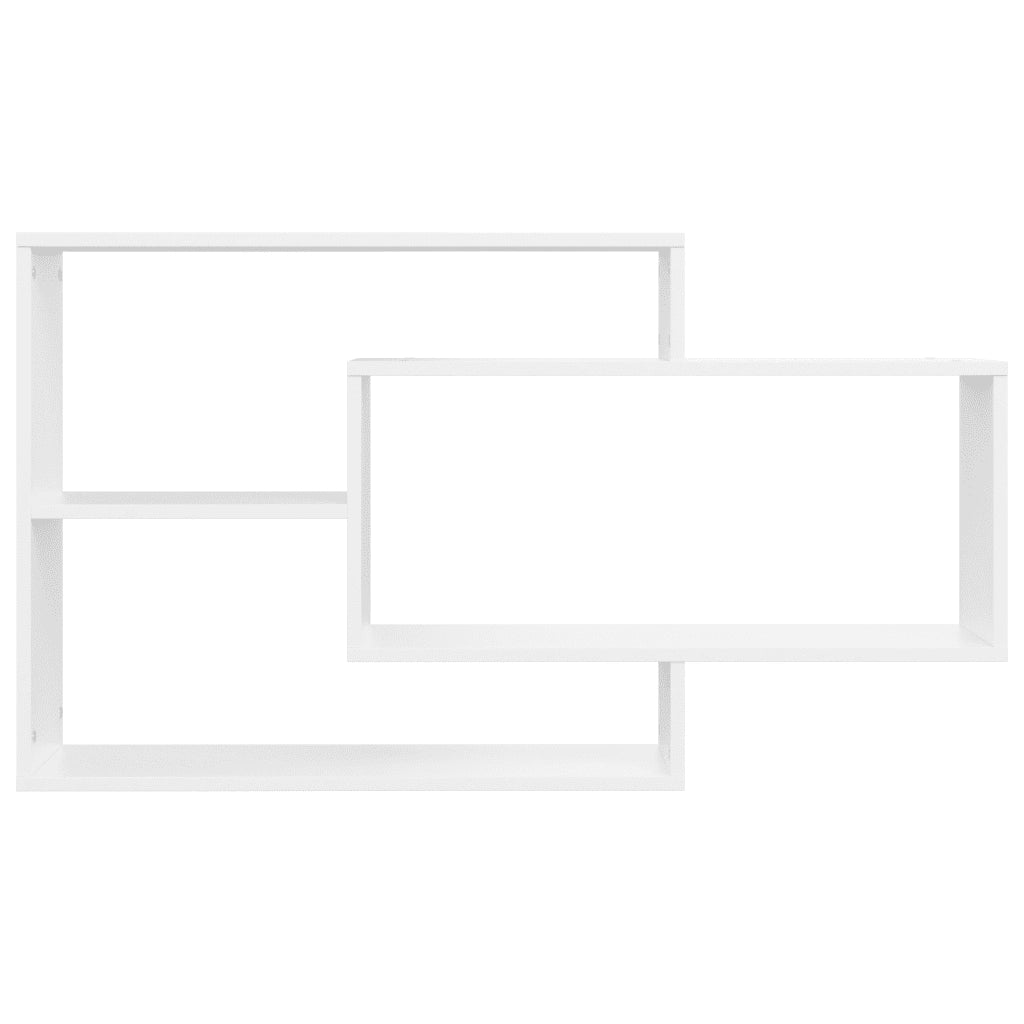 Mensole a Muro Bianche 104x20x58,5 cm in Legno Multistrato 800324