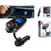 Trade Shop - Trasmettitore Fm Bluetooth Wireless T10 Kit Auto Vivavoce Lettore Mp3 Usb -