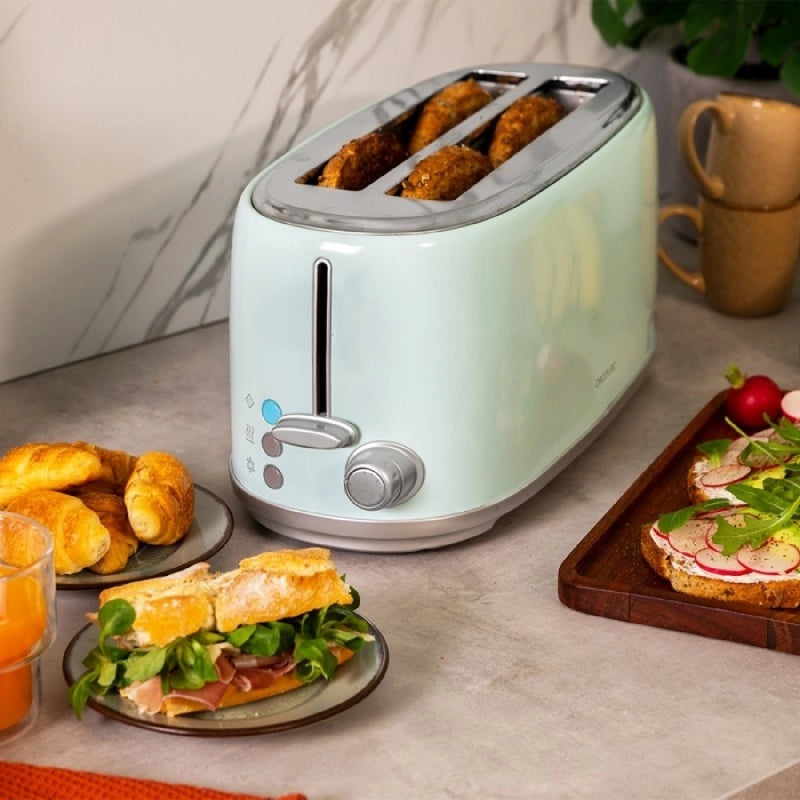 CECOTEC 03235 - Tostapane verticale Toast&Taste 1600 Retro Double Blue