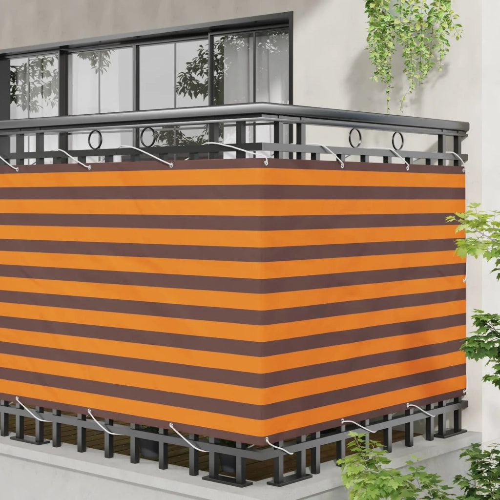 Schermo da balcone Arancione e Marrone 110 x 300 cm 42030667