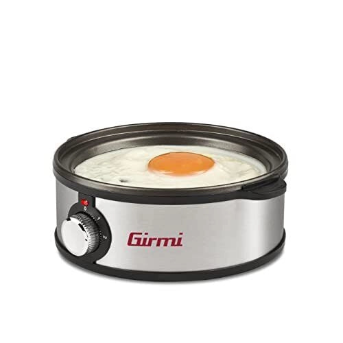 Girmi Egg Cooker Cuoci Uova Nero e Inox 360 Watt