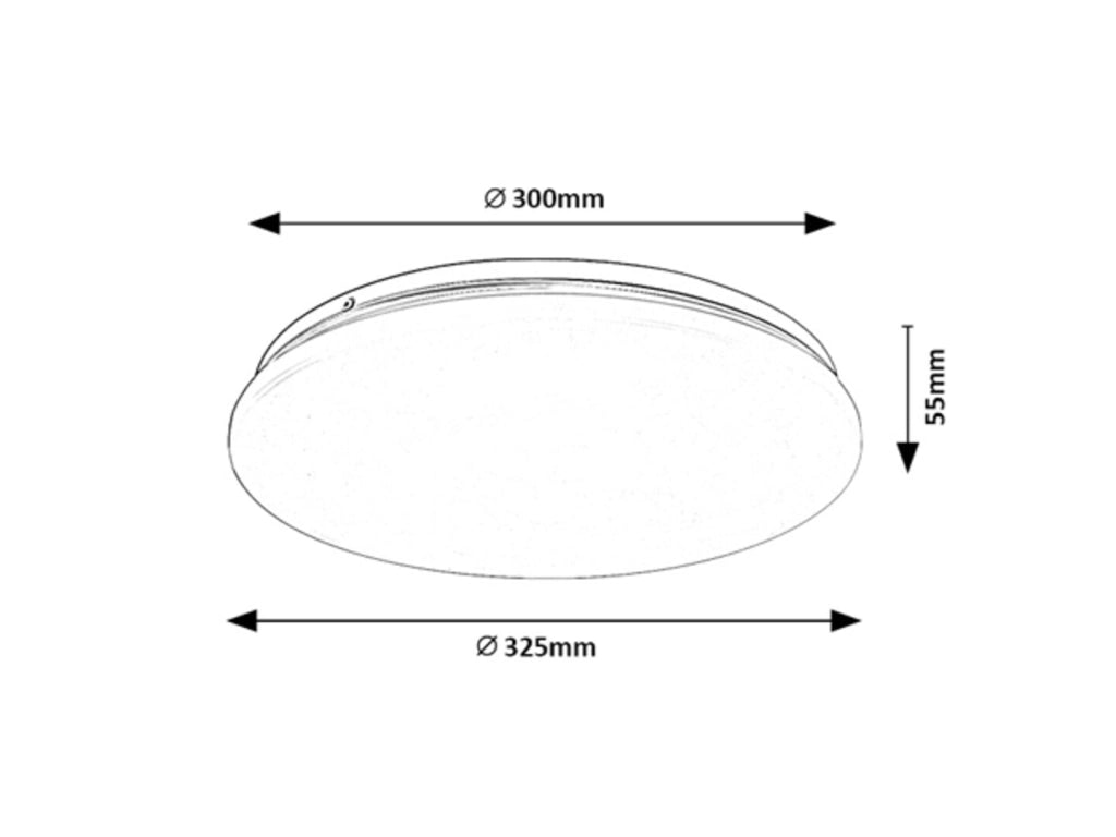 Plafoniera LED Rabalux Vendel tonda bianca 32,5cm 18W