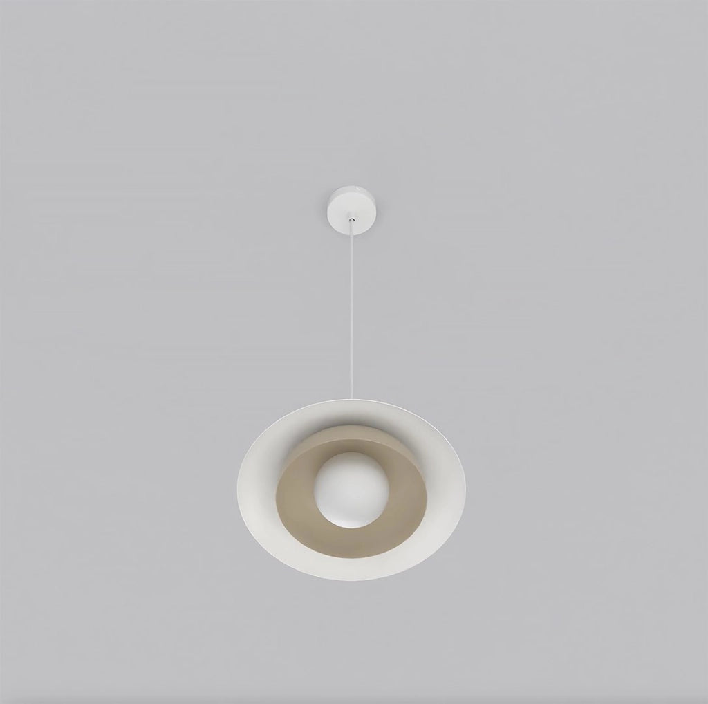 Lampada a sospensione SKIN bianco/beige doppio G9 Emibig