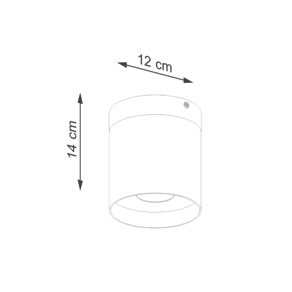 Spot soffitto BARREN bianco/legno Ø12cm 1xGU10 10W