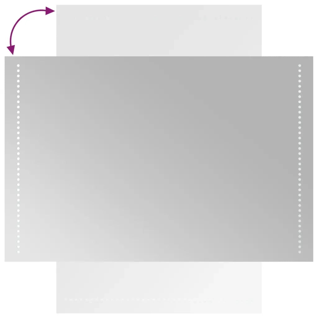 Specchio da Bagno con Luci LED-Specchio per Bagno 60x90 cm 397866