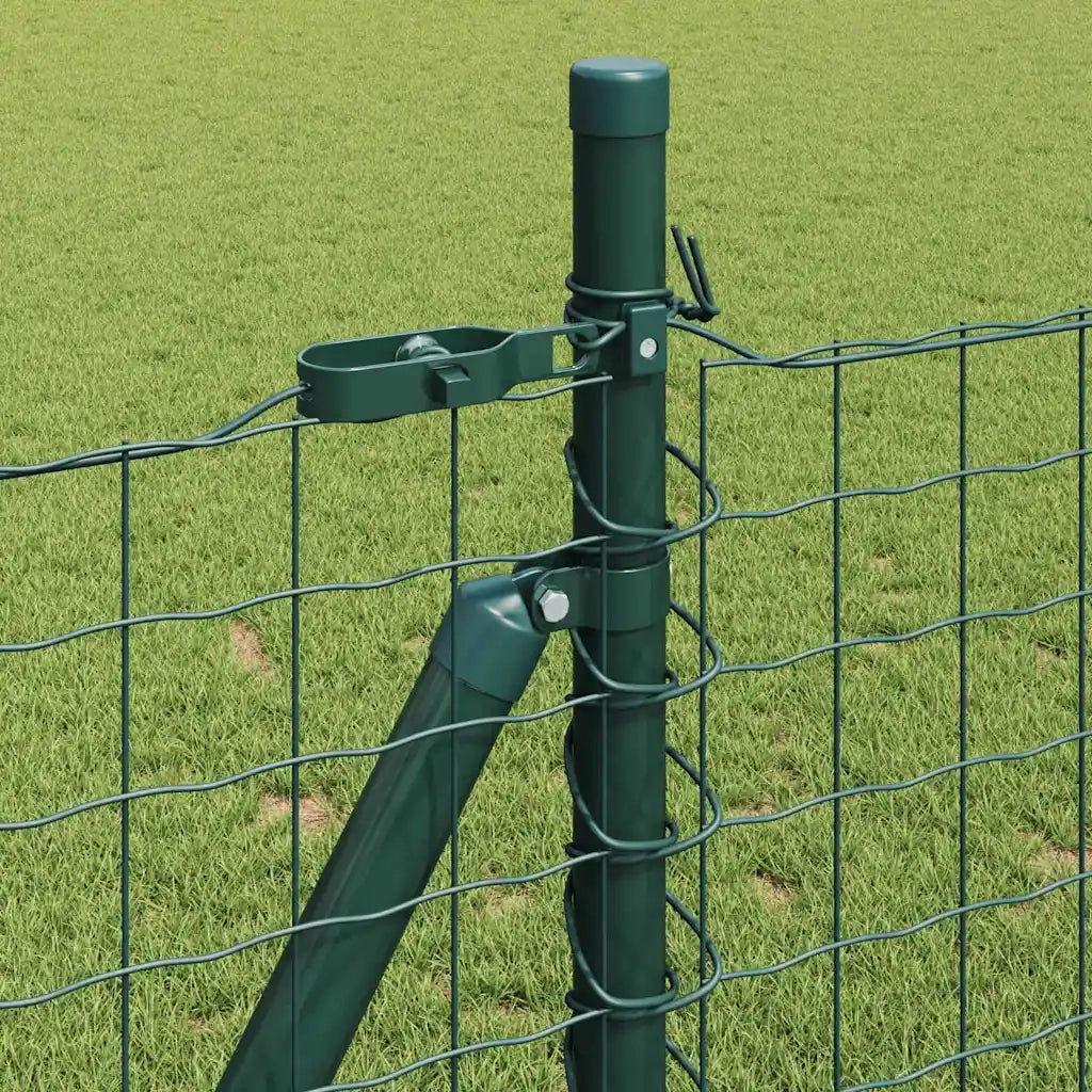 Palo della recinzione 13 pcs Verde Acciaio 42004287
