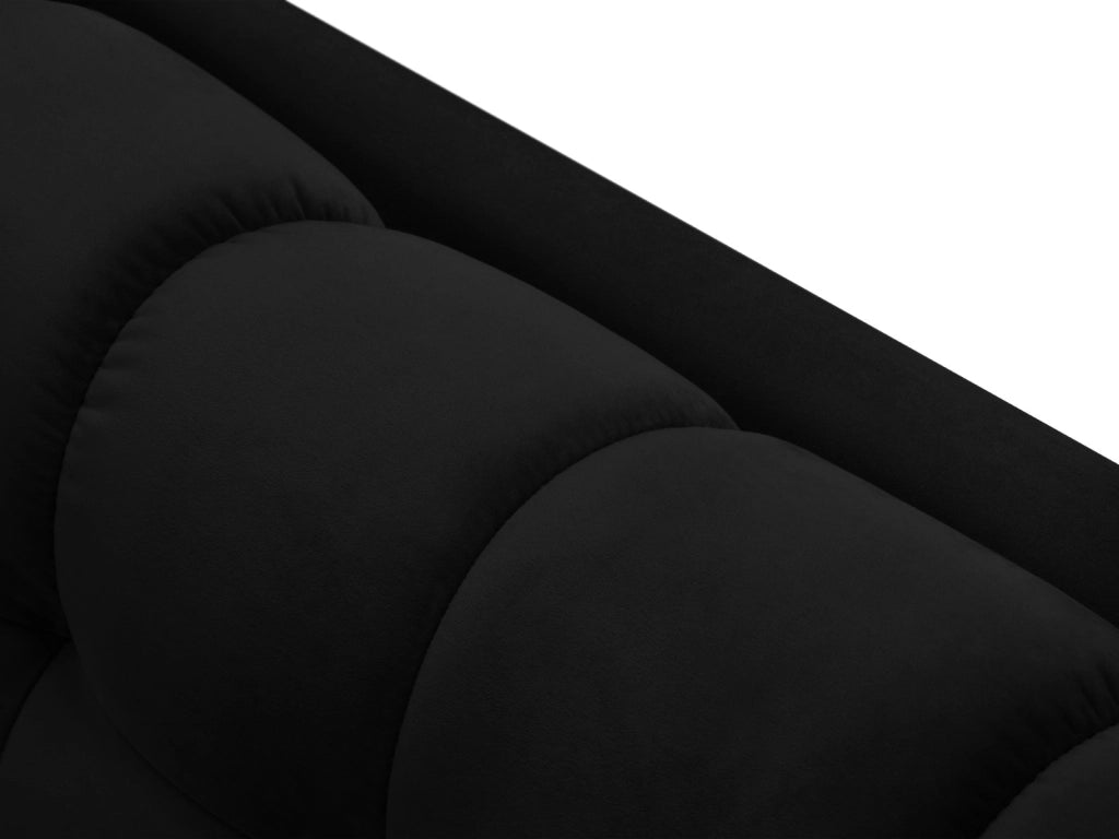 Cosmopolitan Design - Divano "Bali" 2 posti in velluto nero 