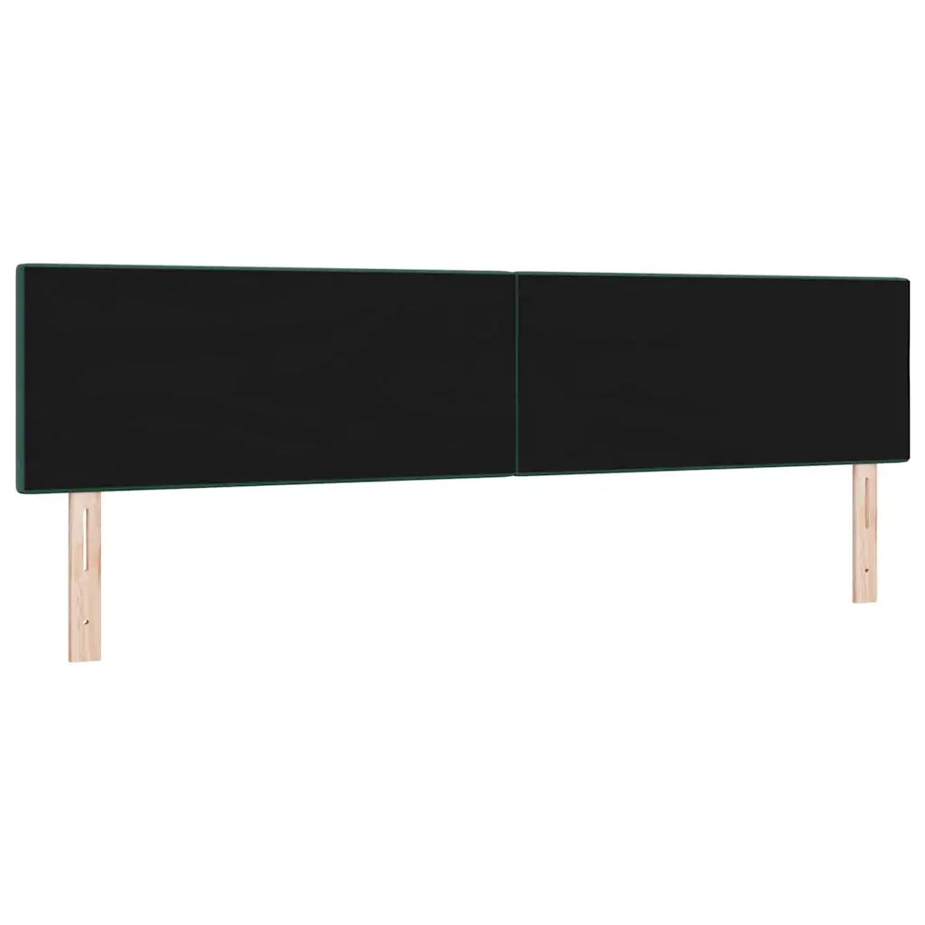 Testiera | Testata LED con strisce LED Verde 200 cm Velluto