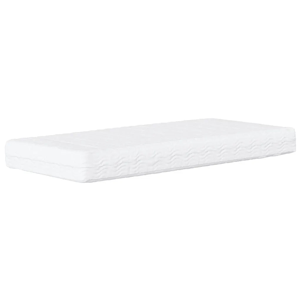 Letto Viana con Materasso Grigio 100x200 cm in Similpelle