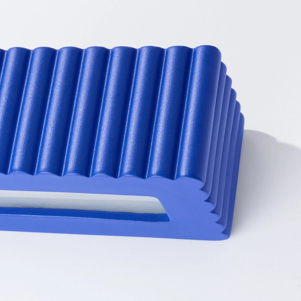 Lampada da parete in ceramica RIGATA ultramarine