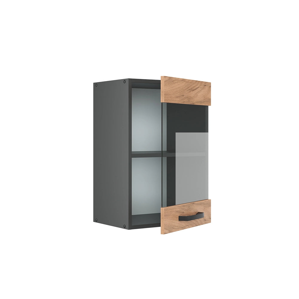 Vicco Mobile da cucina in vetro Quercia dorata 40 cm