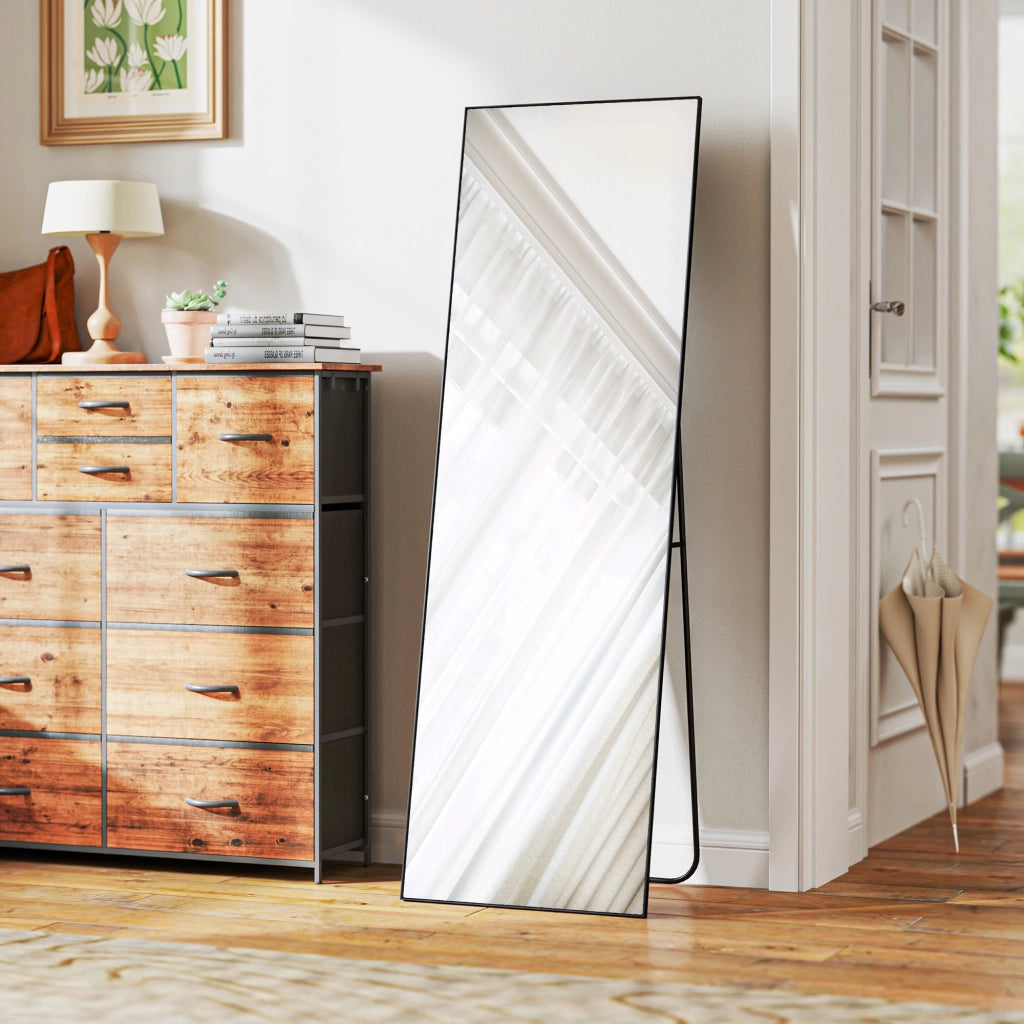 Specchio rettangolare a tutta altezza ¨C zephmum ¨C 50x160 cm nero