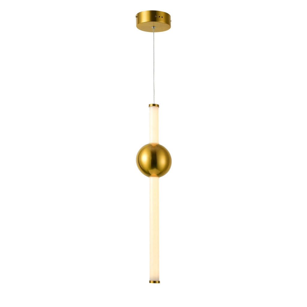 Lampada a sospensione LED Italux Halling rame Ø12cm