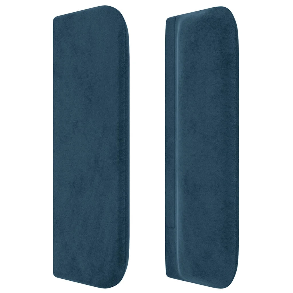 Testiera ad Orecchio Blu Scuro 183x16x78/88 cm in Velluto 3119070