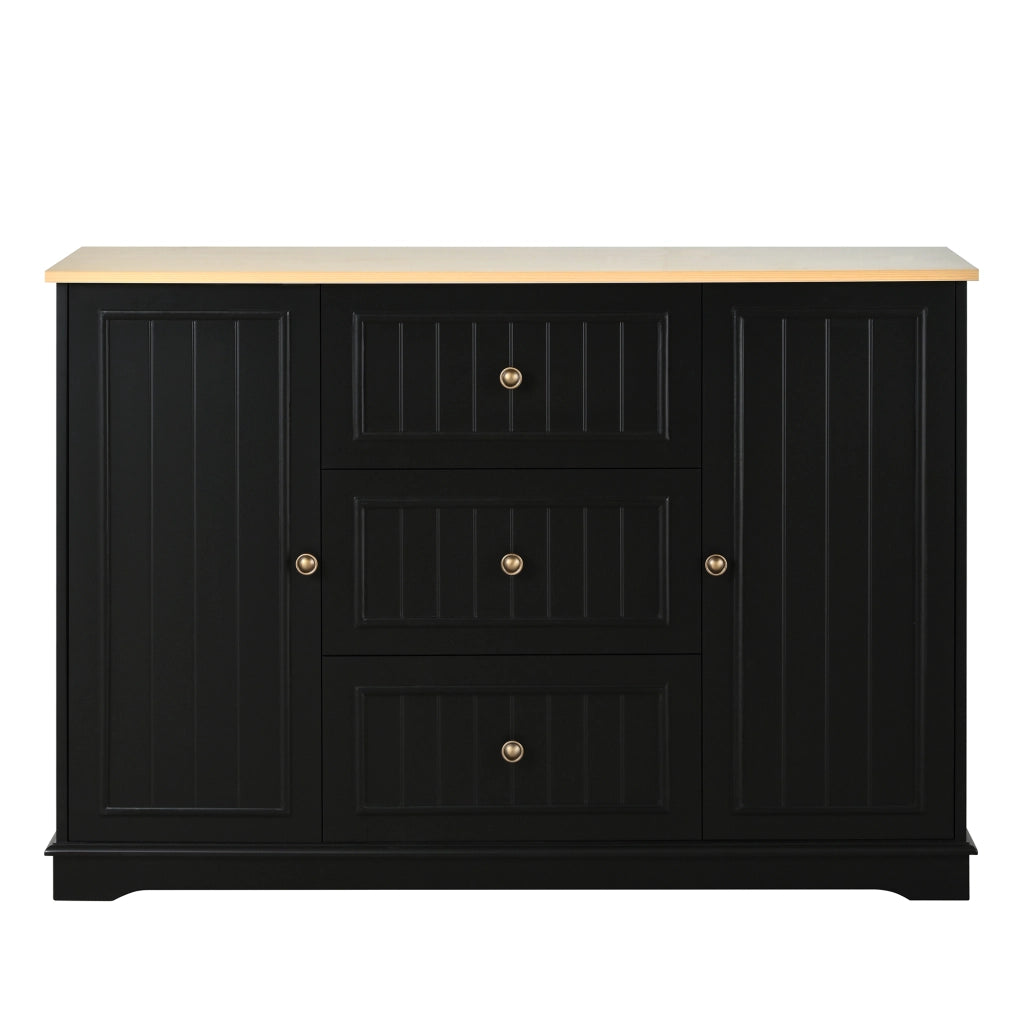 Credenza con 3 Cassetti e Ante ¨C Xylo ¨C Nero