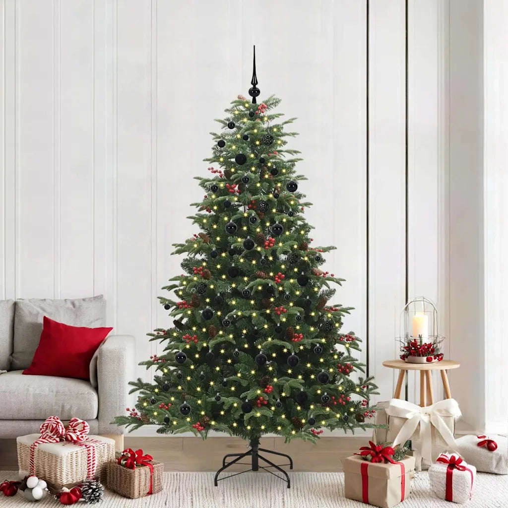 Albero di Natale artificiale con 300 LED Verde 210 cm 3395560